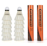 24 Pack Badminton Shuttlecocks Birdies, High Speed Goose Feather Shuttlecocks with Stability & Durability, for Youth Players Indoor Outdoor